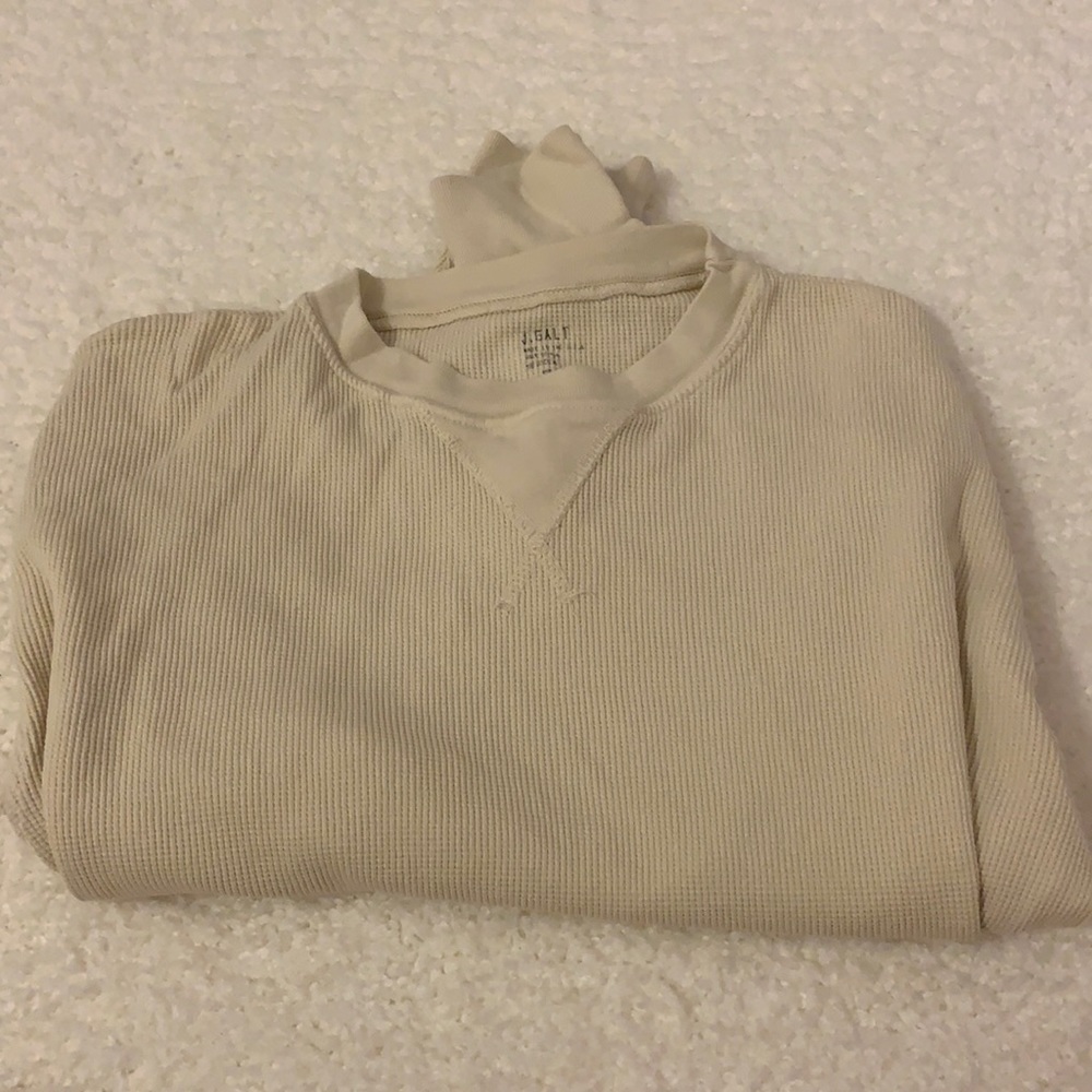 Tan ripped cropped sweater